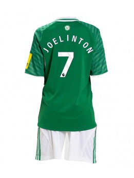 Billige Newcastle United Joelinton #7 Bortedraktsett Barn 2025-26 Kortermet (+ Korte bukser)